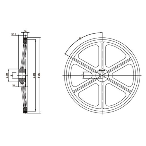 FN-MCL-009 friction wheel