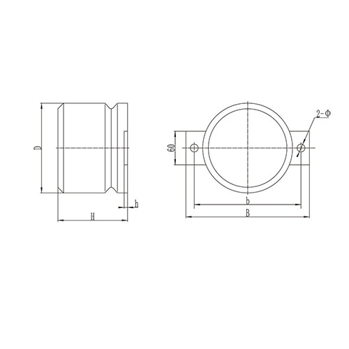 Flange type buffer (ZDQ-B type)