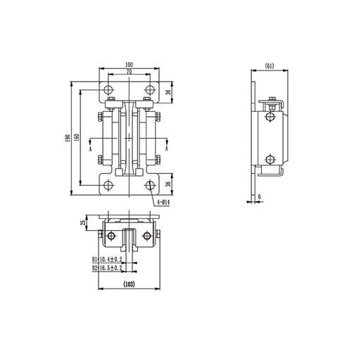 Sliding guide shoe T-DX-H22 Sliding guide shoe T-DX-H22