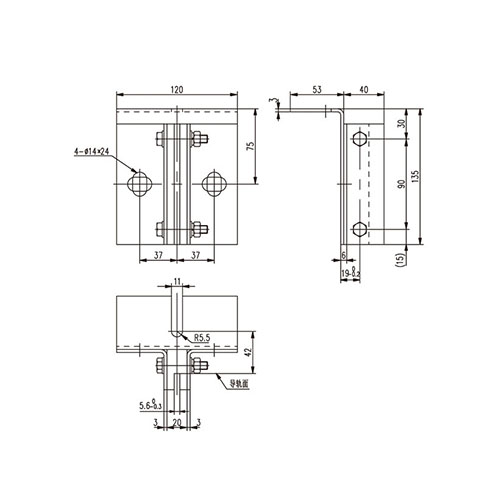 Sliding guide shoe T-DX-H21 Sliding guide shoe T-DX-H21