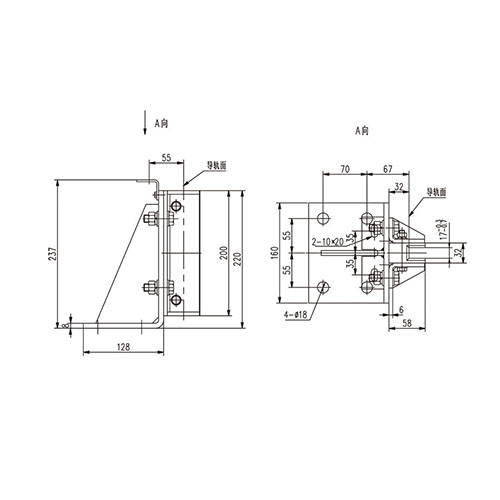 Sliding guide shoe T-DX-H9(B)