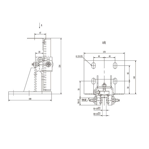 Sliding guide shoe T-DX-H1(C) Sliding guide shoe T-DX-H1(C)