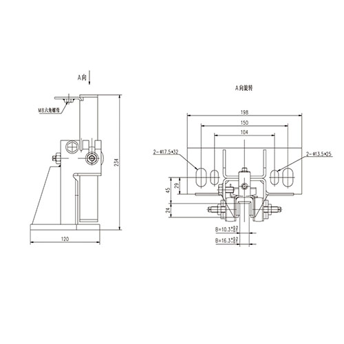 Sliding guide shoe T-DX-H1(A)