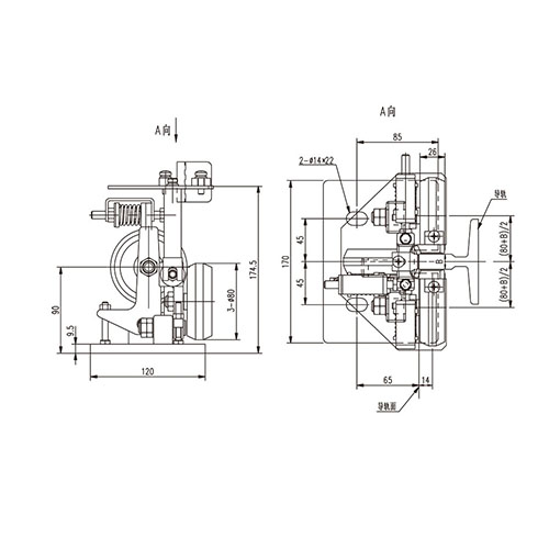 Pair of heavy-duty boots (Ф80) FN-DDX-007