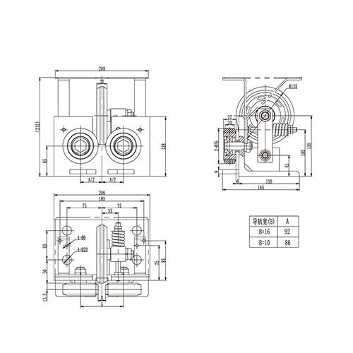 Rolling guide shoe FN-GDX-015 Rolling guide shoe FN-GDX-015