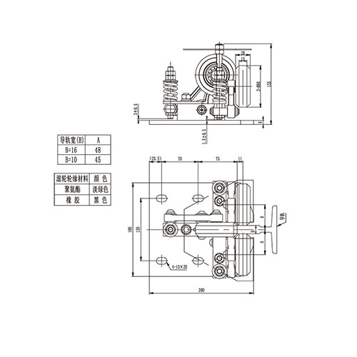 Rolling guide shoe FN-GDX-013