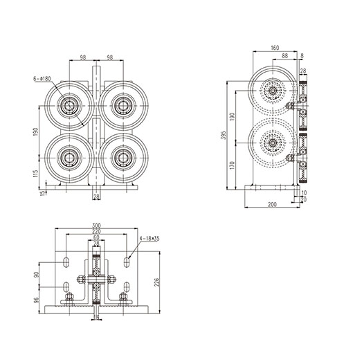 Rolling guide shoe FN-GDX-010