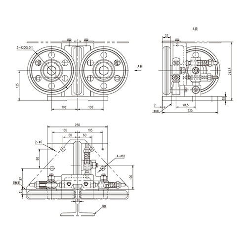 Rolling guide shoe (Ф200) FN-GDX-008 Rolling guide shoe (Ф200) FN-GDX-008