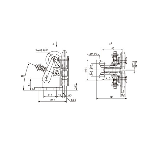 Rolling guide shoes (Ф82.3) FN-GDX-005 Rolling guide shoes (Ф82.3) FN-GDX-005