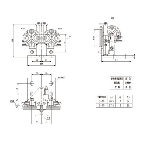 Rolling guide shoe (Ф125) FN-GDX-001(B)